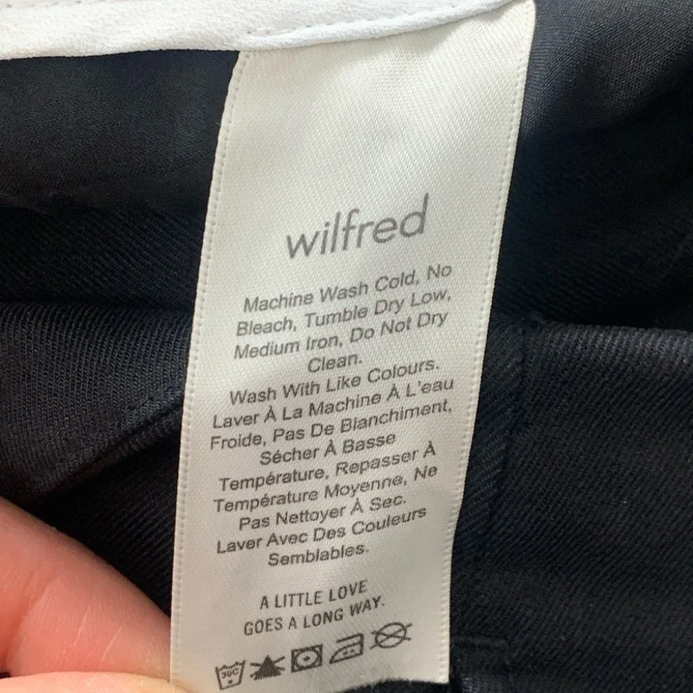 Aritzia Wilfred High Waist Cherice Linen Blend Dress Pants
